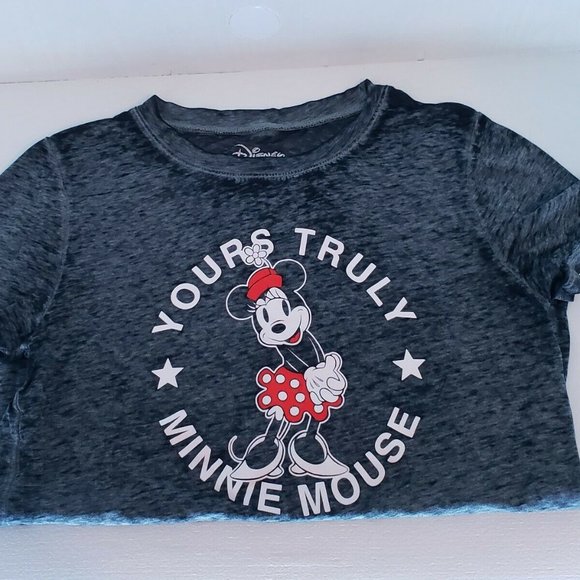 Disney Medium Adults Minnie Mouse Yours Truly Gray - Picture 1 of 10